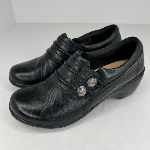 Mocassino Clarks donna 15260 nero comodo morbido imbottito in pelle taglia 6 5 M