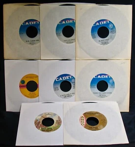 THE DELLS-Lot Of 8 Nice Radio Station 45's Up For Bid! Northern Soul~Funk~CADET - Picture 1 of 1