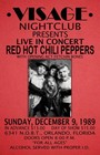 RED HOT CHILI PEPPERS REPLICA 1989 CONCERT POSTER
