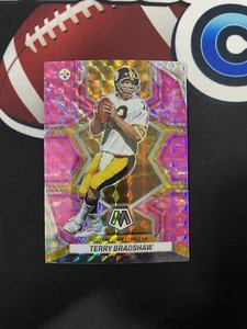 Terry Bradshaw 2022 Mosaic Pink Camo Pittsburgh Steelers #244 - Picture 1 of 2