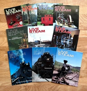 LIVE STEAM MAGAZINE Lot of 10 issues 1990 1991 1992 OUTDOOR RAILROADING - Picture 1 of 1