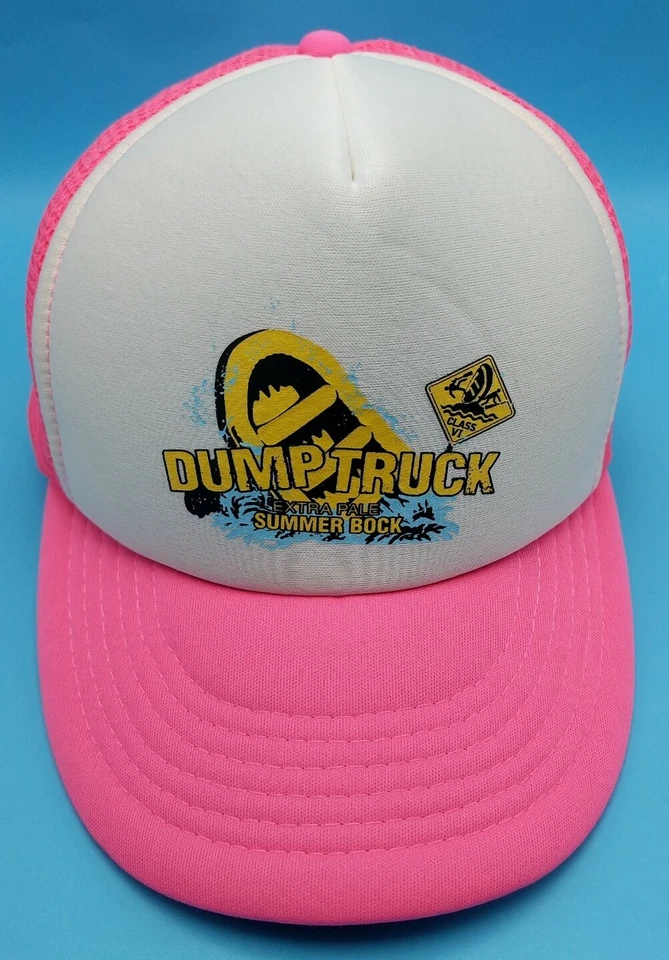 DUMP TRUCK SUMMER BOCK BEER hat pink adjustable snapback cap Bayern Brewing - Image 1 of 4