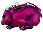 Rabbit Genuine Leather Handmade Crafted Animal Coin Purse Wristlet Wallet
