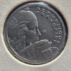 FRANCE - 1958 copper-nickel 100 Francs - uncleaned original - AU - Picture 1 of 6
