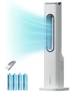 Electric Tower Fan Air Cooler Fan With Remote 3-speed Quiet Energy Efficient - Picture 1 of 6