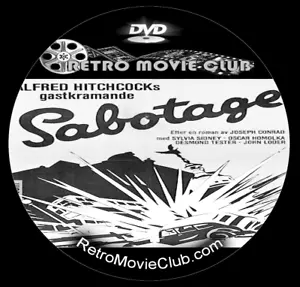 Sabotage (1936) Alfred Hitchcock Crime, Thriller Movie DVD - Picture 1 of 1
