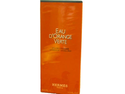 Мужской одеколон Eau D'ORANGE VERTEBy Hermes 3,3 жидких унции одеколон спрей запечатанный - Изображение 1 из 2