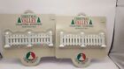 Vintage Christmas Valley Trim Trends Metal Arched Picket White Fence Set Of 2 5"