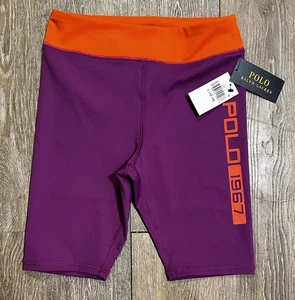 Polo Ralph Lauren Graphic Logo 1967 Interlock Bike Short Girl's Size Lrg 12-14 - Picture 1 of 3