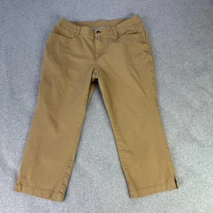 Duluth Trading Co Caprihose Damen Größe 10 (32 x 22) braun Baumwolle Denim dehnbar - Bild 1 von 7