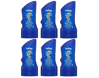 Loción protectora solar deportiva Coppertone Performance FPS 100, 3 fl. Oz. - Pack de 6 Foto 1 de 4