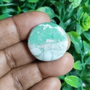 Natural Green Variscite gemstone Cabochon Loose For Jewelry 33 Cts ME-13982 - Picture 1 of 4