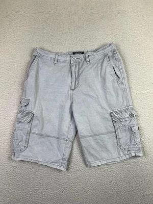 Pantalones Cortos Negros Hebilla Para Hombre 32 Gris Kelley Ajuste Atlético Carga Multi Bolsillo Algodón Foto 1 de 4