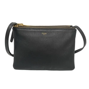 Echte Celine Trio - schwarze Leder Schultertasche - Bild 1 von 8