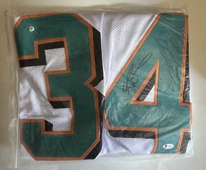 RICKY WILLIAMS SIGNED MIAMI DOLPHINS AUTHENTIC NFL XL JERSEY #34 NO COA - Picture 1 of 11