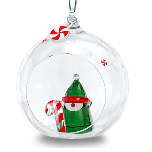 Swarovski Holiday Cheers palla elfo di Babbo Natale ornamento Natale - Foto 1 di 8