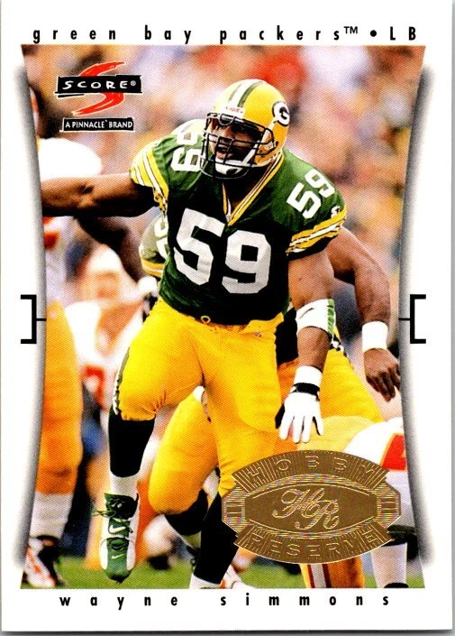1997 Score Hobby Reserve #22 Wayne Simmons Football card 4h