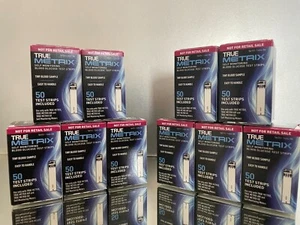 True Metrix Blood Glucose Test Strips 500 CT (10 BOXES) EXP 04/2026. FREE SHIP - Picture 1 of 5