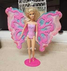 Barbie Flower 'n Flutter Fairy Doll with Butterfly Wings 2011 Mattel Hair IEC - Picture 1 of 15