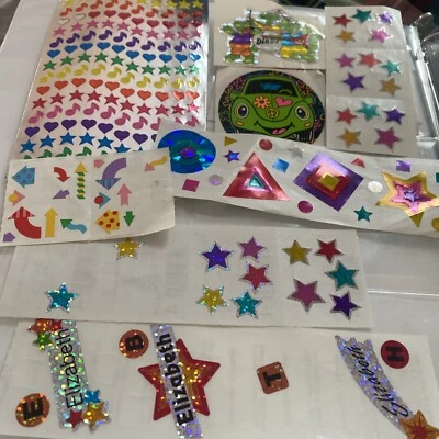 Lot Vintage Stickers Sandylion Decorate A Finger Mini Dinosaur Band Prismatic  Foto 1 de 4