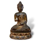 Small Tibetan Seated Bronze Buddha, 19th Century (or Earlier), 6"