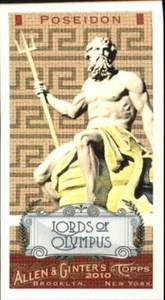 2010 Topps Allen and Ginter Mini Lords of Olympus #LO2 Poseidon - NM-MT - Imagen 1 de 2