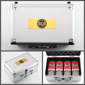 Caja de aluminio de almacenamiento de tubo de vacío RCA + 4 cajas gratuitas para 112A 171A 201A 56 6F8G - Imagen 1 de 17