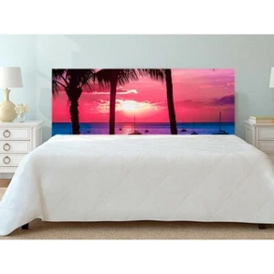Cabecero Cama Palmeras al Atardecer - Imagen 1 de 1