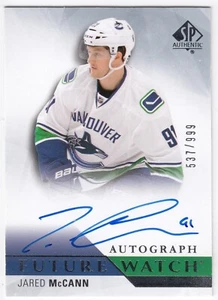 2015-16 Upper Deck SP Authentic Future Watch Auto JARED McCANN 245 #/999 Canucks - Picture 1 of 1