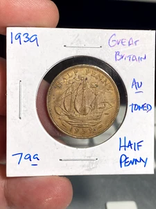 1939 Great Britain Half Penny - Picture 1 of 2