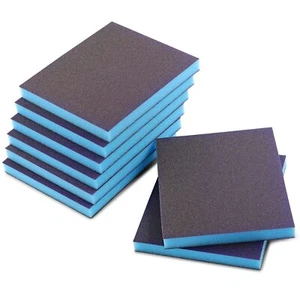 8 PCS 180 Grit Sanding Sponge Wet Dry Reusable Block for Wood Metal Paint - Picture 1 of 6