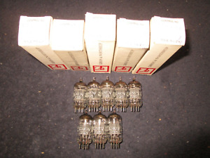 (5)   NOS  NIB  GE Low Noise for Leeds & Northrup 12AX7A/7025   Audio Tubes