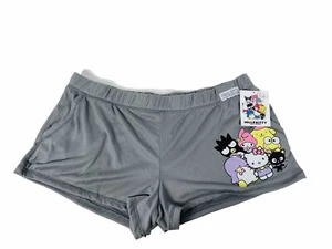 Hello Kitty Womens Sleep Shorts Pajama Large 12-14 Gray - Picture 1 of 10