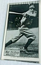 1929 R315 Max Bishop Philadelphia Athletics TOUGH Team Spelled Out Variation