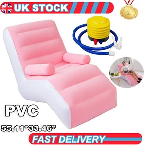 Inflatable Sofa, Air Bed Lounger, Portable Inflatable Chair, Single Size - Picture 1 of 14