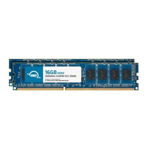 OWC 32GB (2x16GB) DDR3L 1600MHz 2Rx8 ECC Unbuffered UDIMM 240pin Memory RAM - Picture 1 of 7