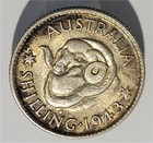 1943+Australia+1+Shilling+World+Silver+Coin