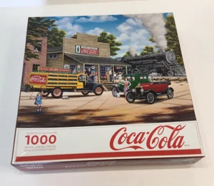 Springbok's 1000 Piece Jigsaw Puzzle Coca-Cola All Aboard - Picture 1 of 2