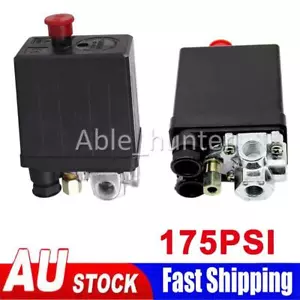 175PSI Air Compressor Switch 175PSI Control Valve Heavy Duty Pressure Black NEW - Picture 1 of 5
