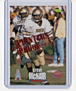 STEVE McNAIR1995 Classic NFL Rookies PRINTER'S PROOF #3 (of 297) HOUSTON OILERS - Picture 1 of 1