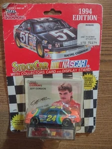 1994 edición Racing Champions Jeff Gordon 1:64 fundido a presión NASCAR con tarjeta y soporte - Imagen 1 de 12