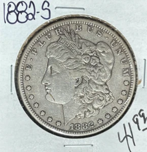 1882-S MORGAN SILVER DOLLAR - VF ~NICE COIN~ - Picture 1 of 2