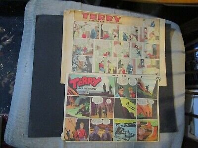 Terry And The Pirates 13 Sunday Half Pages 1935-1946 MILTON CANIFF • 8.01£