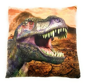 T-Rex Tyrannosaurus Dino Dinosaur Plush Sofa Bed Deco Comfortable Kissen 35x35 - Picture 1 of 2