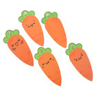 TOYANDONA 5Pcs Carrot Shaped Mini Notepad Blank Notebook