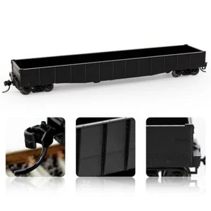 HO Scale 53ft Low-side Gondola Car 1:87 Black Model Railway Wagons 1pc/2pcs/3pcs - Picture 1 of 6