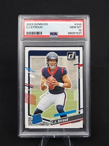 C. J. Stroud 2023 Panini Donruss #339 Rated Rookie PSA 10 - Bild 1 von 2