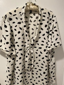 ModCloth schwarz und cremeweiß Top Größe 3X - Bild 1 von 5