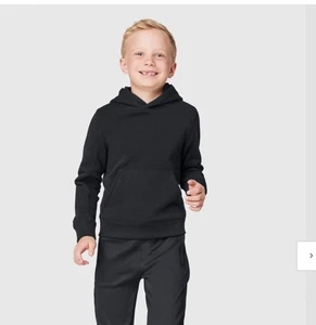 NWT FWD Boy's Core All-Year Pull Over Hoodie Sweatshirt Black M - Picture 1 of 7