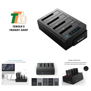 4 Bay External Hard Drive Docking Station USB 3.2 Gen 1 to SATA I/II/III for ... - Picture 1 of 8